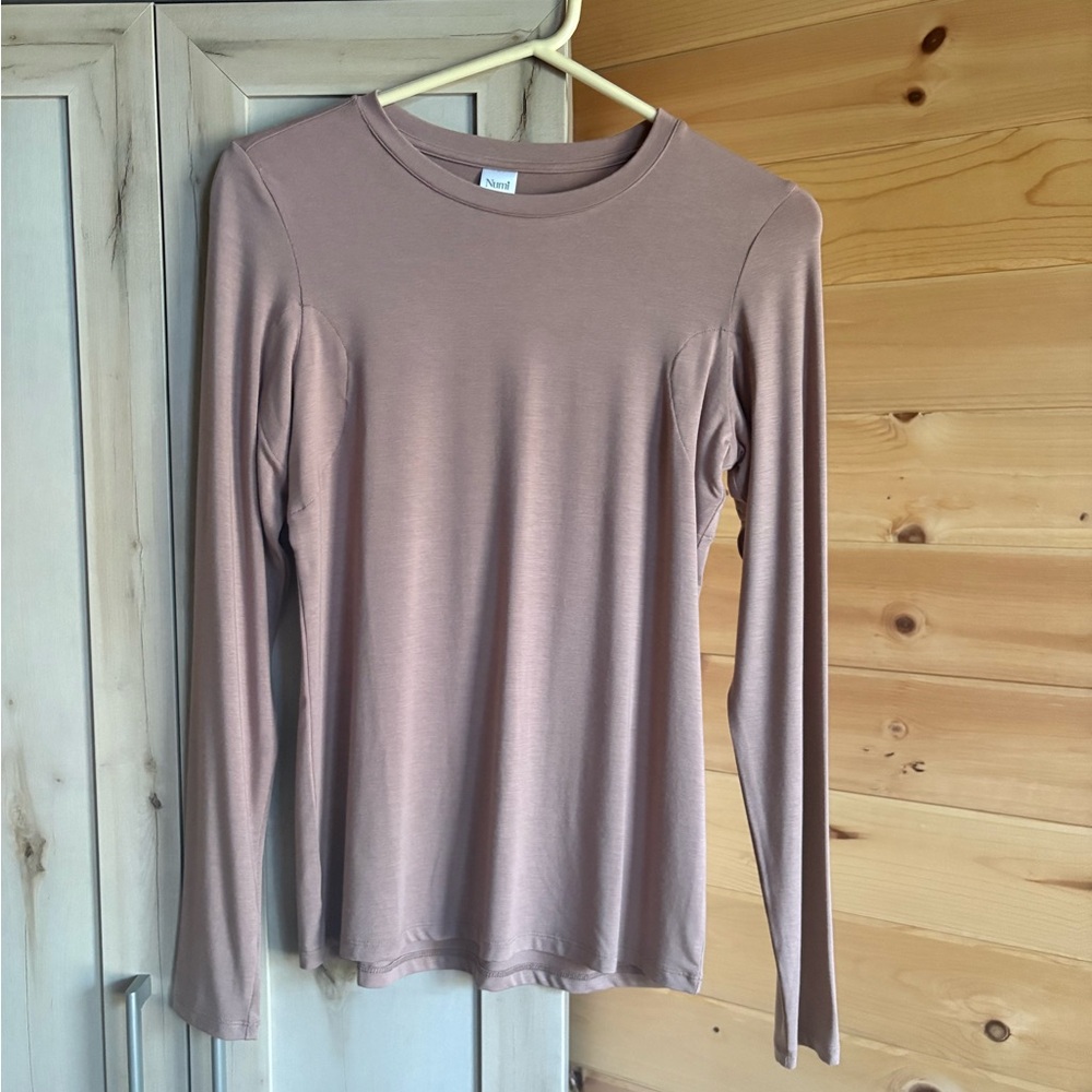 NWOT Numi | Modal Sweat Proof Longsleeve Crew Neck Undershirt, Blush Color, Sz M